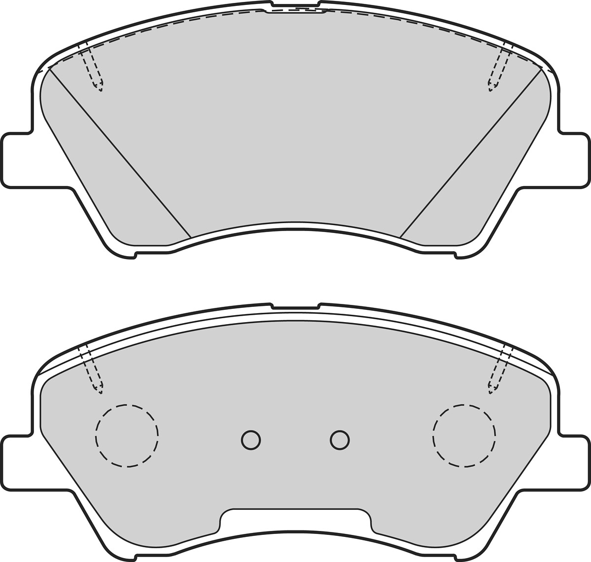 Jeu de 4 plaquettes de frein VALEO ref. 302700